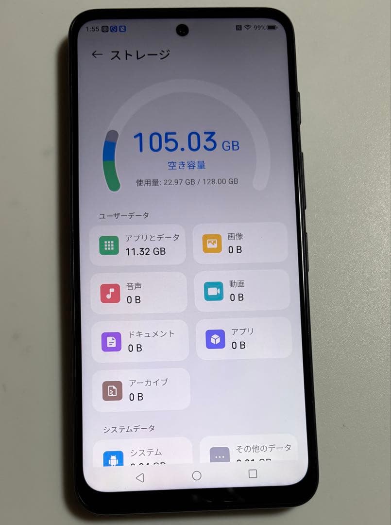 128G 5G A403ZT nubia S ブラック Y!mobile