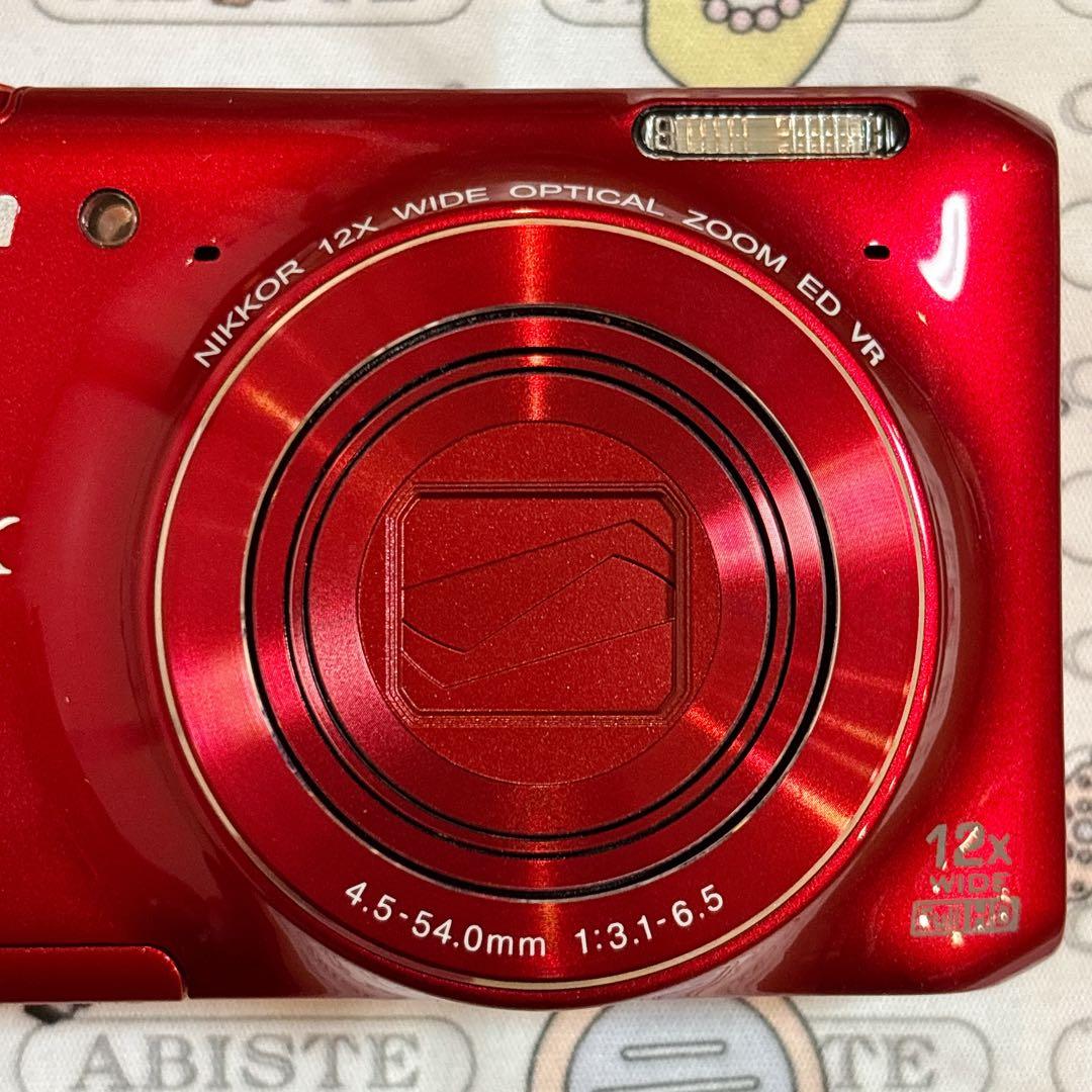 美品 レア Nikon COOLPIX S6400 ABISTE コラボ レッド