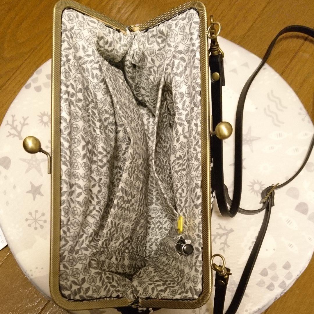 ミナペルホネン・ハンドメイド☆パッチワークがま口ショルダーバッグ