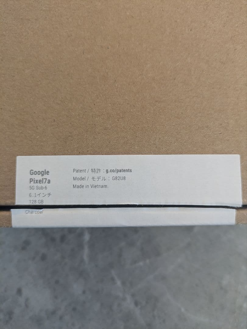 【公式交換品】Google Pixel 7a Charcoal 本体