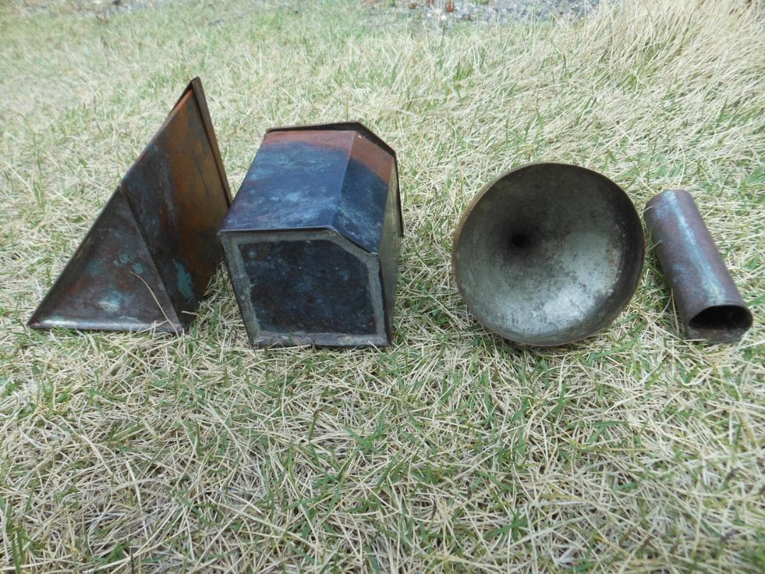 銅製　空き缶　容器　4個セット　ミニチュア