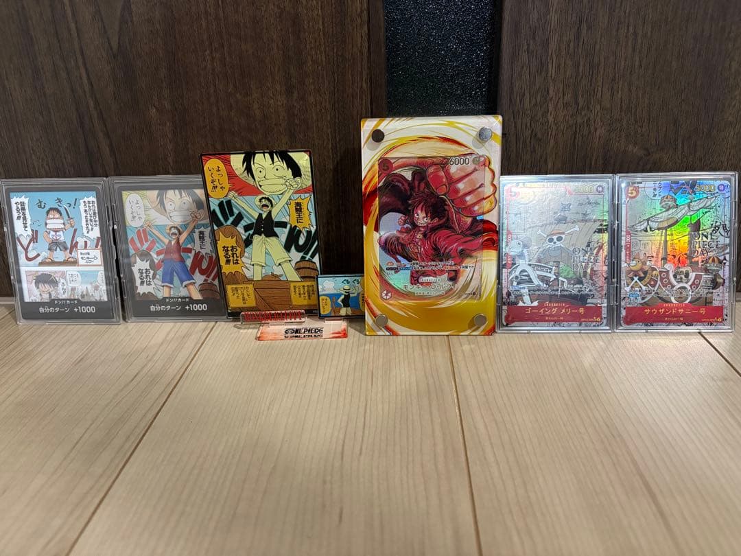 ワンピースカードゲーム　尾田栄一郎サイン　モンキー・D・ルフィ　SR パラレル