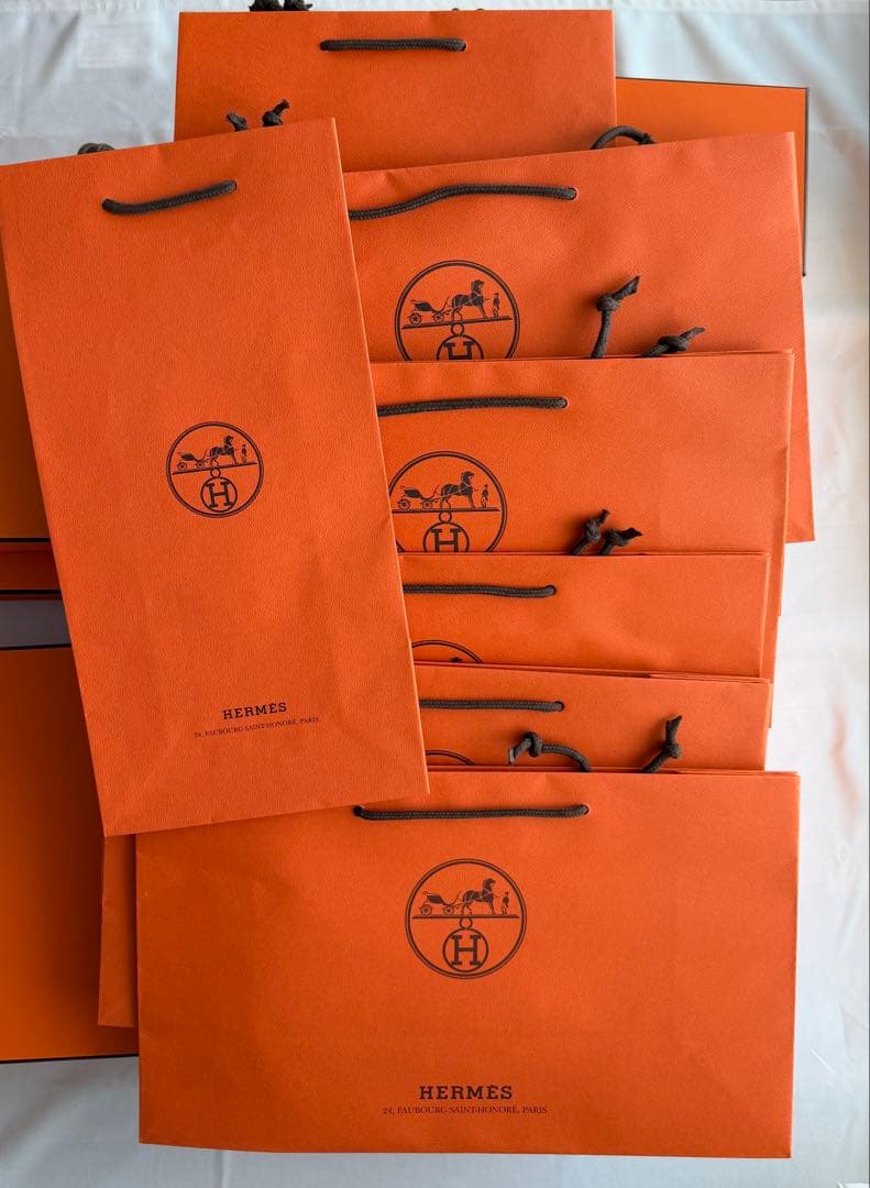 エルメス 空箱 紙袋 巾着 リボン まとめ売りセット HERMES 正規品