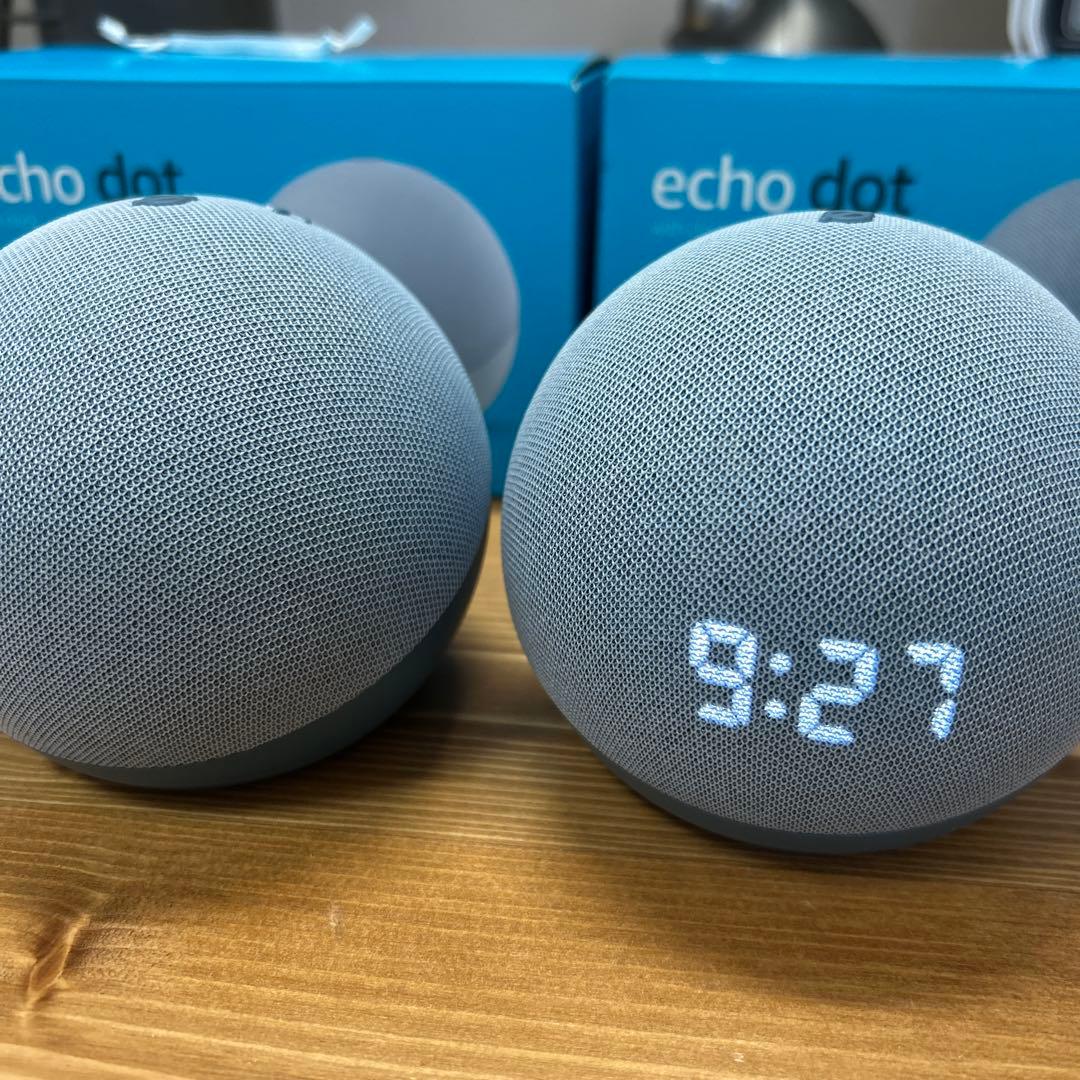 【良品2個セット】Echo dot 第4世代 Amazon Alexa 時計付き