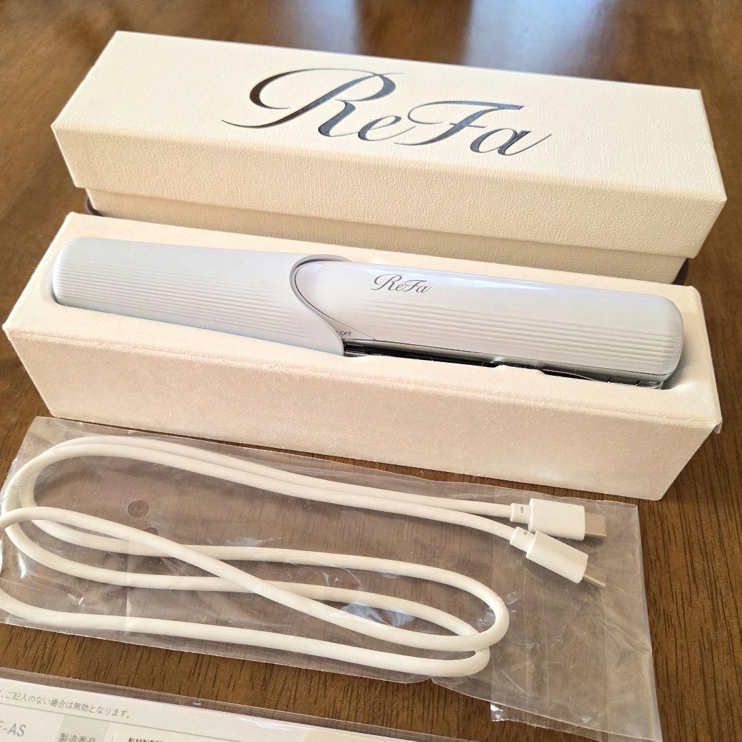 【新品未使用】ReFa リファ フィンガーアイロン ストレート ホワイト