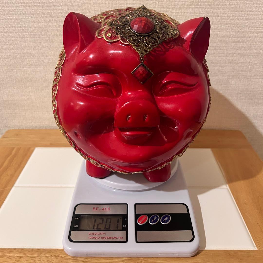 【縁起物】＊金福の赤い豚＊