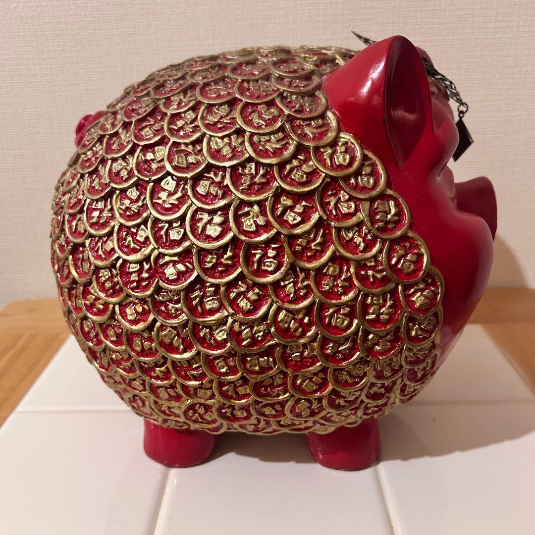 【縁起物】＊金福の赤い豚＊