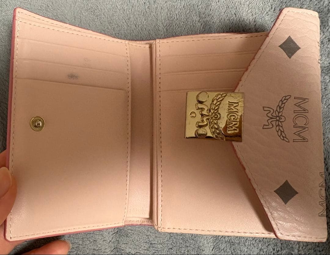 mcm パウダーピンク 財布