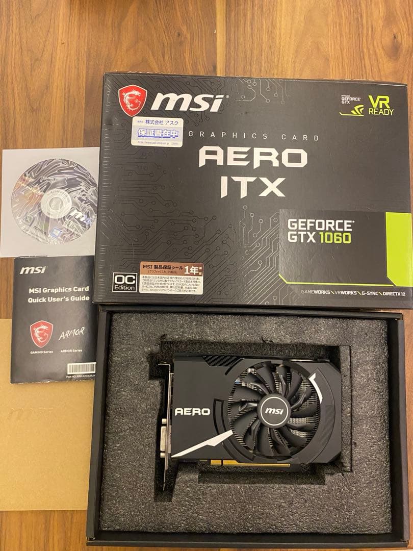 グラフィックボード・グラボ・ビデオカード MSI NVIDIA GEFORCE GTX 1060 AERO ITX OC