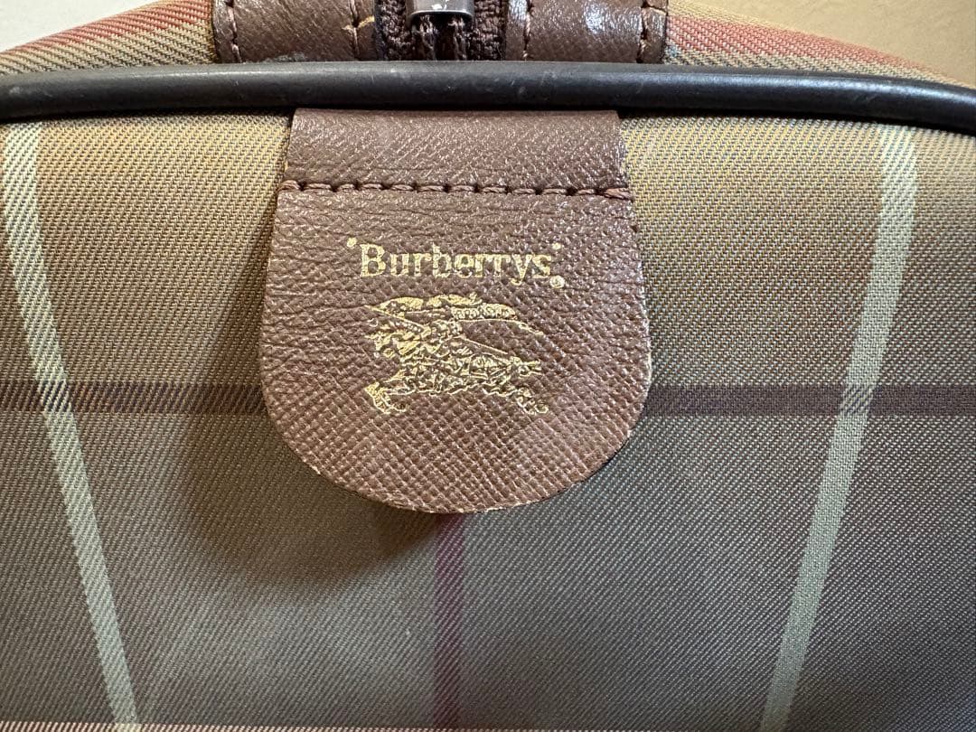 Burberrys バーバリーズ ミニボストンバッグ ヴィンテージ　玉虫色