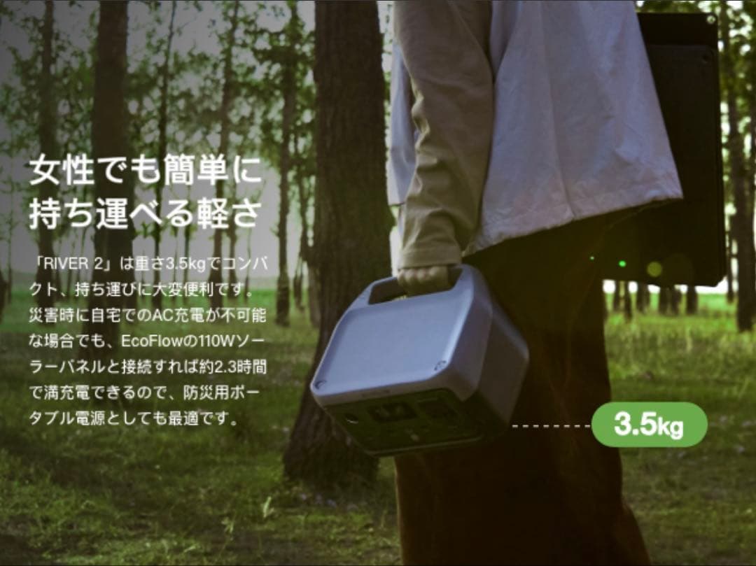ラスト1個‼︎ 新品 EcoFlow  2 ポータブル電源 256Wh