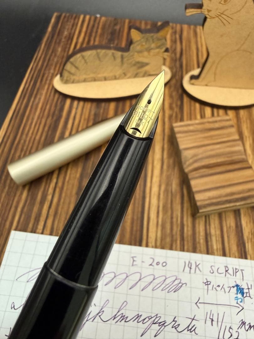 Pilot 万年筆 E200 中パイプテコ式 Script 細字