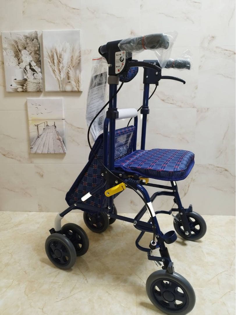 フォルテ　二筋ブルー　シルバーカート　島製作所