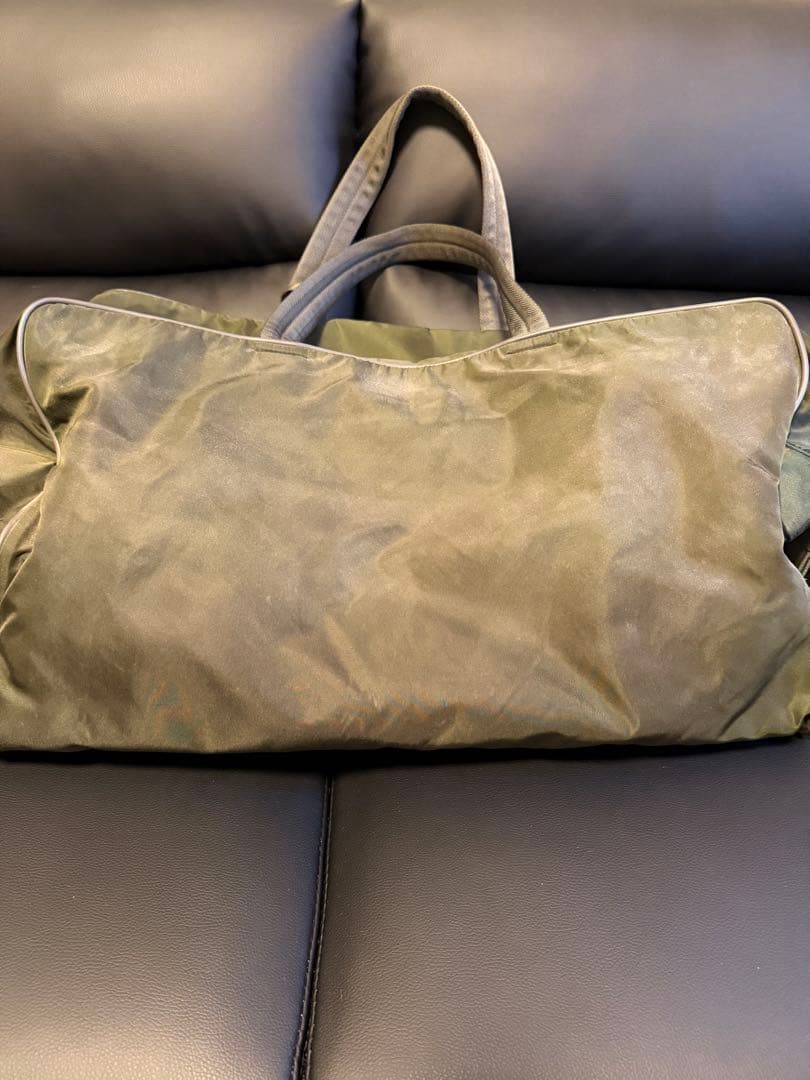 PRADA ボストンバッグ オリーブグリーン