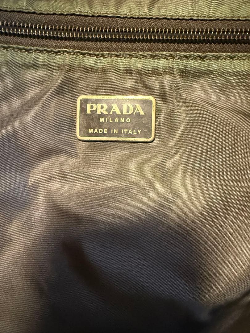 PRADA ボストンバッグ オリーブグリーン