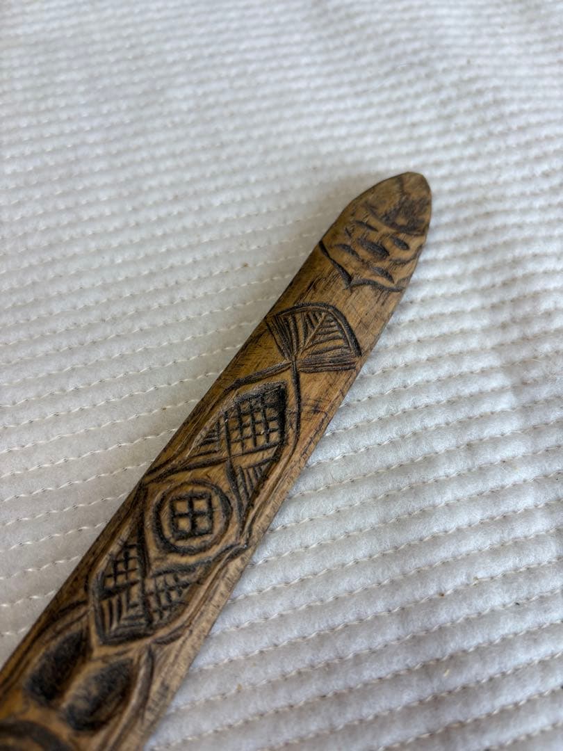 アイヌ　イクパスィ　イクニシ 捧酒箸　髭箆　アンティーク　古物　アイヌ工芸