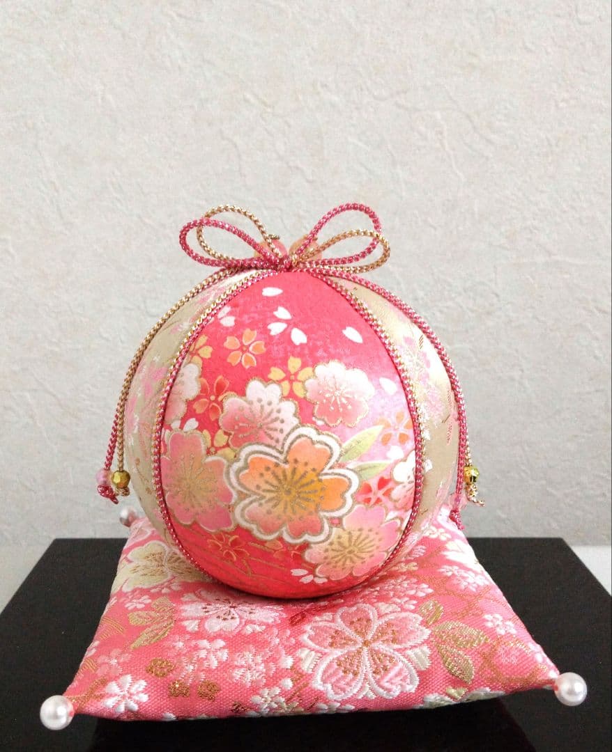 手毬 手鞠 てまり 刺繍お雛様 座布団セット No37