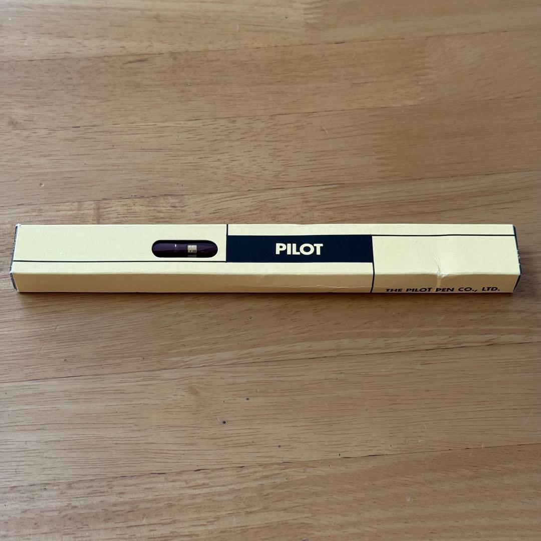 新品 廃盤 PILOT パイロット デスクペン DP-500 EF 14k 赤