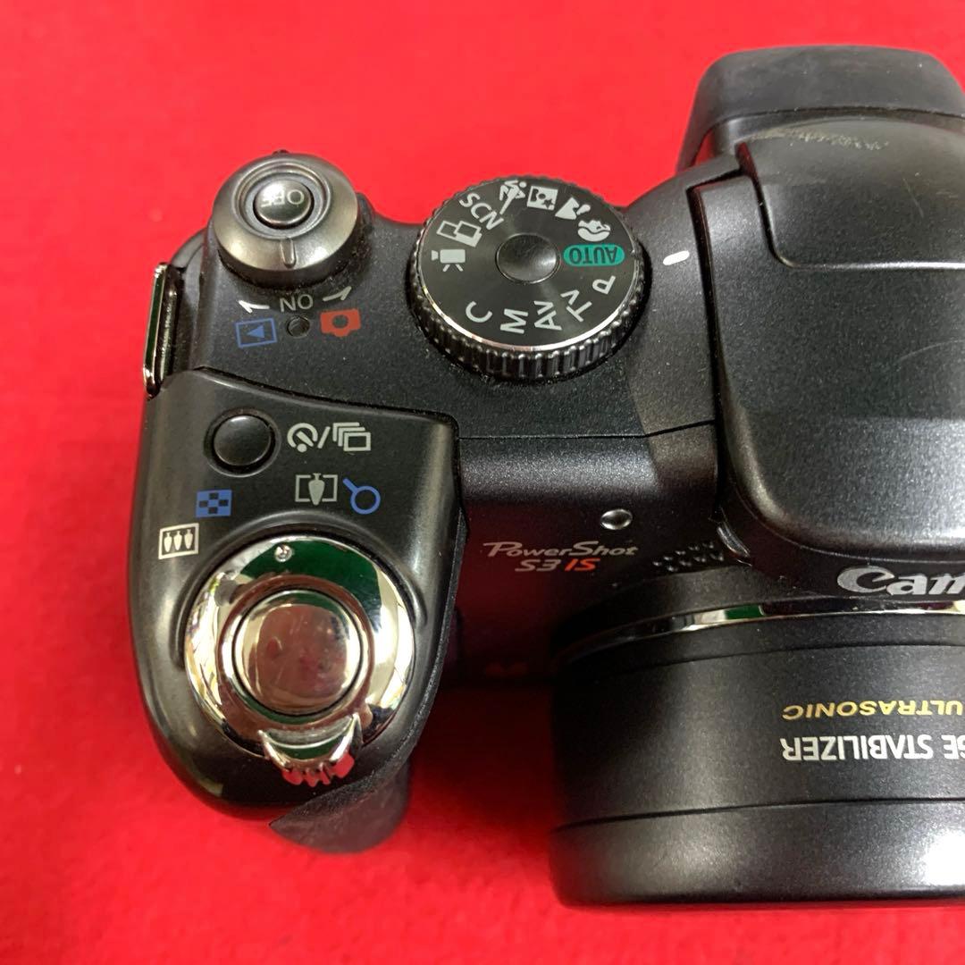 Canon PowerShot S3 IS デジカメ 起動確認済 紐、カバー ⑨