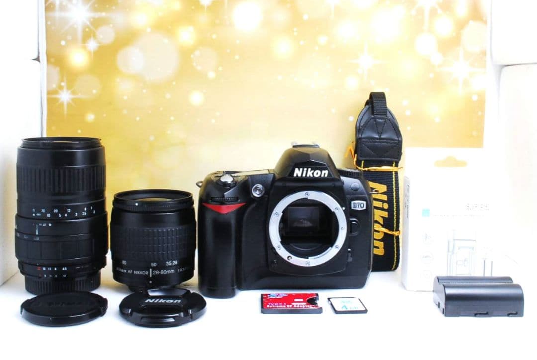 NIKON　D70　ダブルレンズ　超望遠✨️初心者⚡️一眼レフ✨️ニコン
