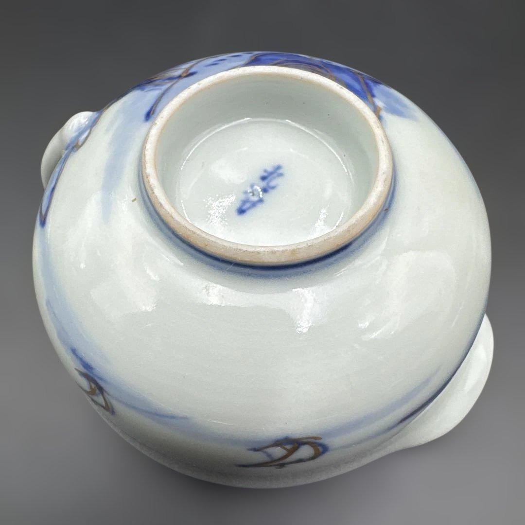 ★ 完品！ 戦前 九谷焼 茶器揃い 染付 共箱 ★