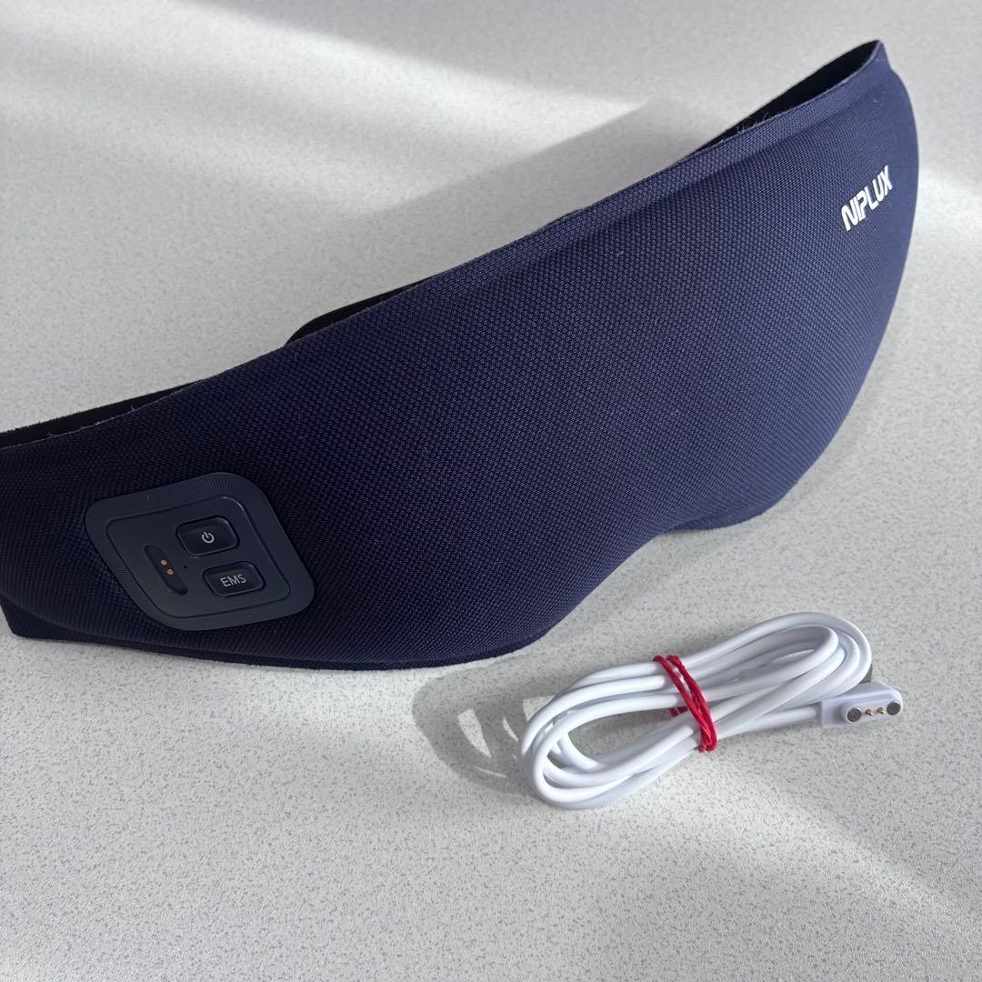 【美品】 ホットアイマスク 目元ケア NIPLUX EMS EYE MASK