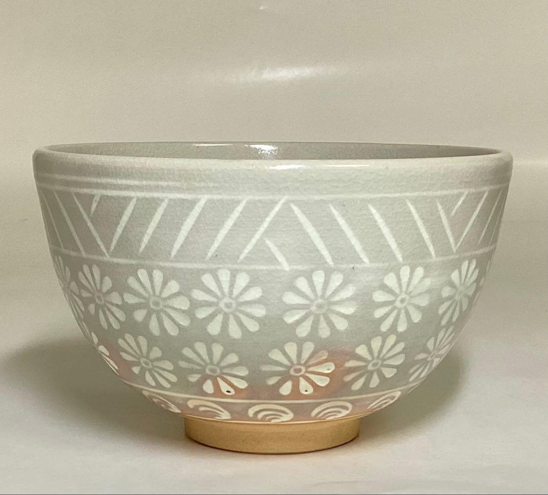 数茶碗 三島 橋本紫雲 木箱入 茶道具 古物品