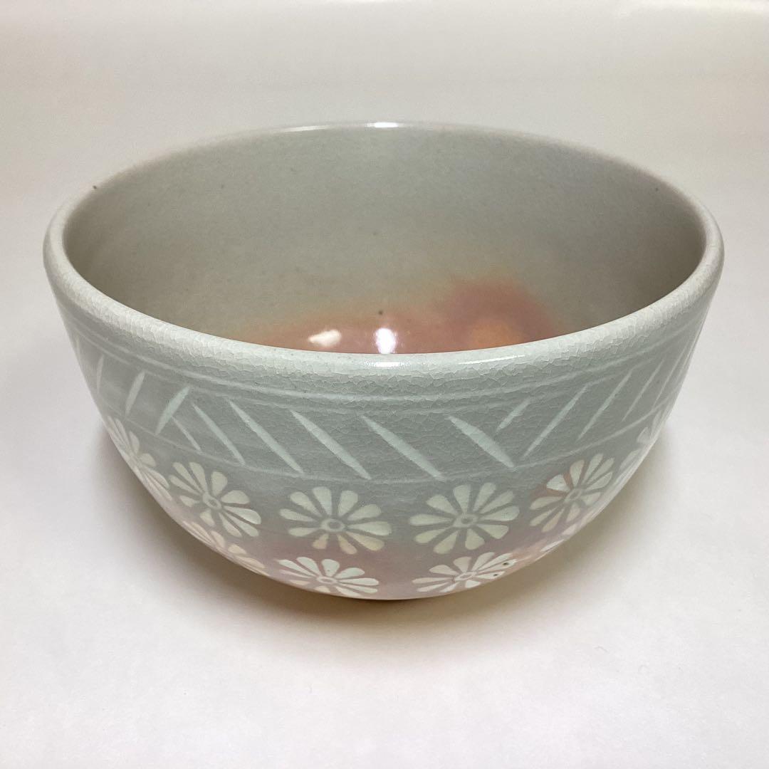 数茶碗 三島 橋本紫雲 木箱入 茶道具 古物品