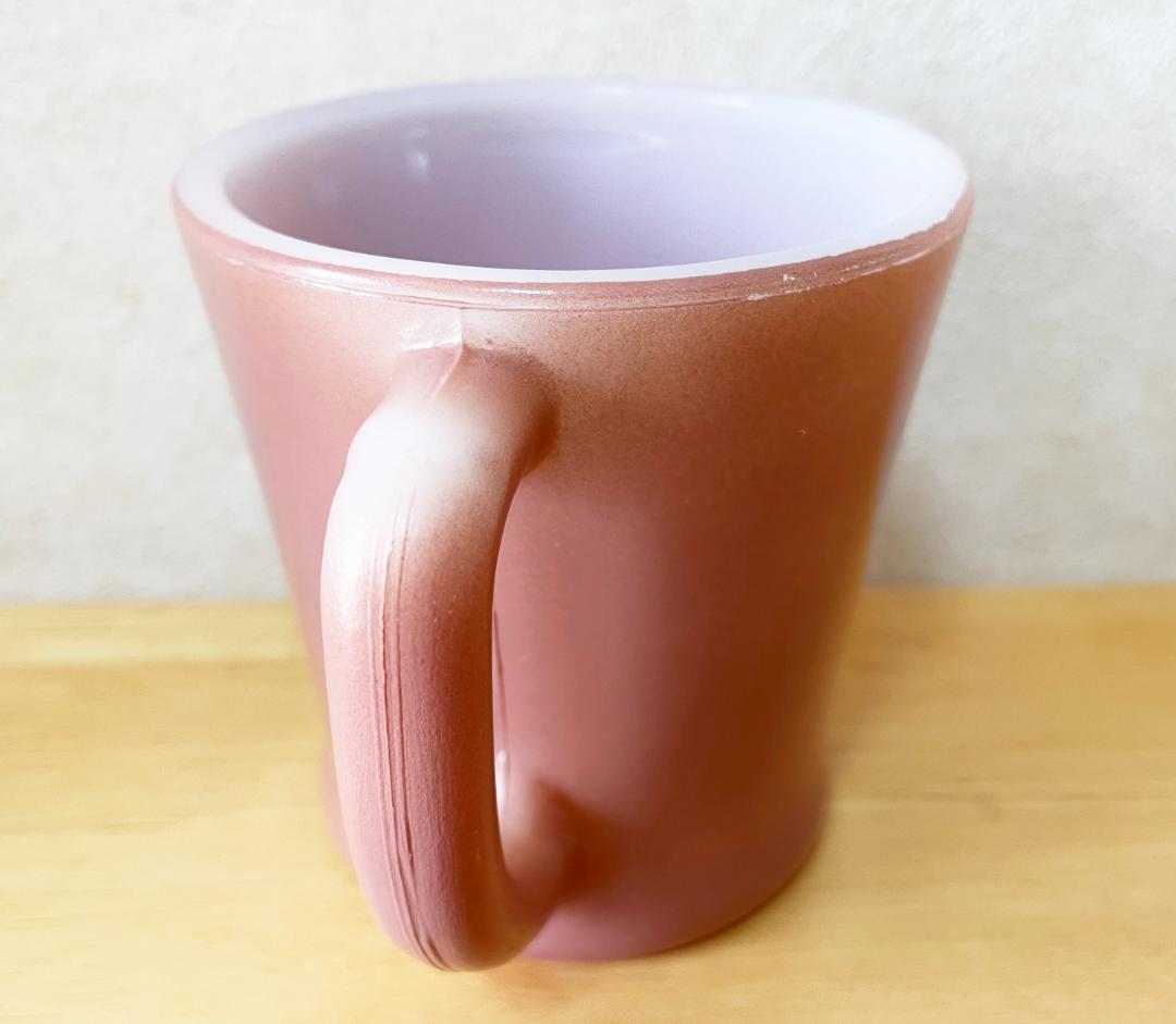 ミント級！　超美品　ファイヤーキング　桃茶　マグ leafblossom