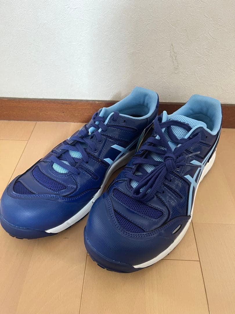 【新品】ASICS 安全靴 ブルー　27.5