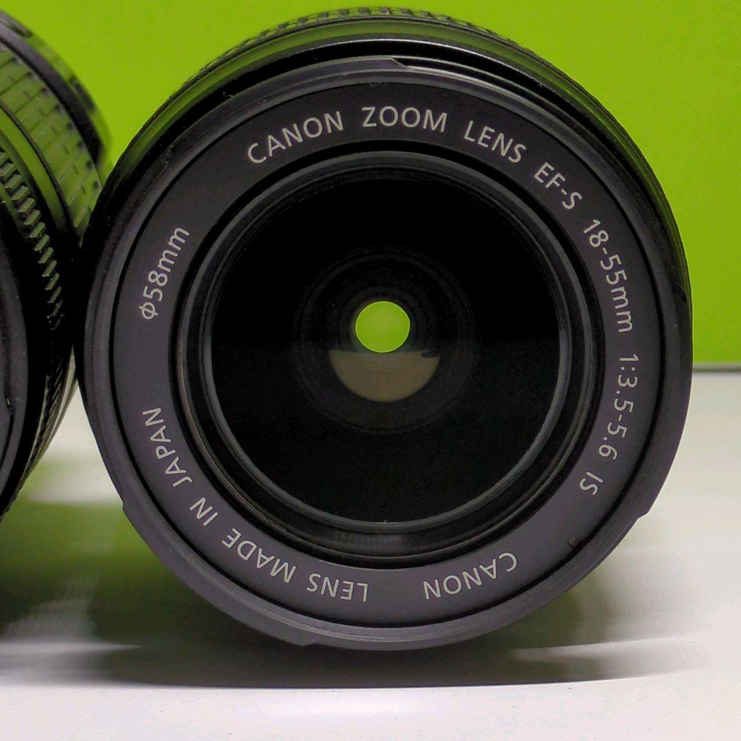 キャノン Canon EF-S 18-55,55-250 Wレンズ おまけ付き