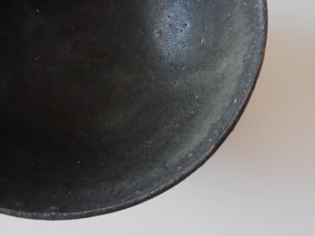 長谷川奈津 黒釉碗／鉢 飯碗 陶器 皿