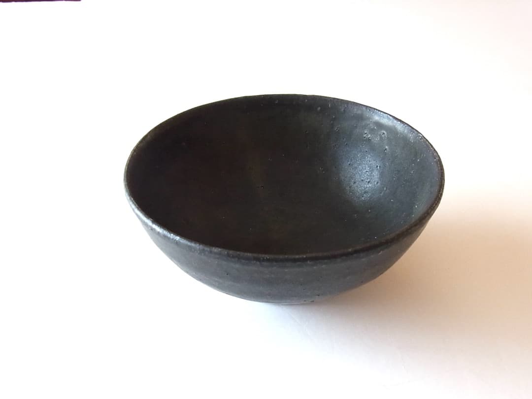 長谷川奈津 黒釉碗／鉢 飯碗 陶器 皿