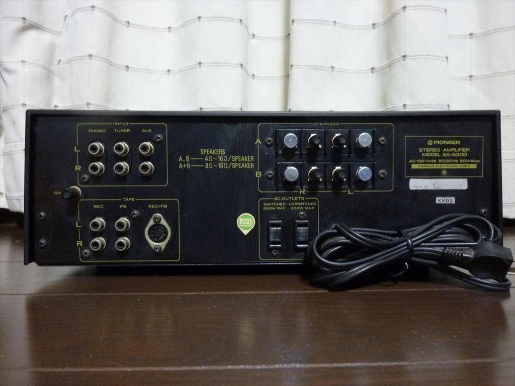 Pioneer パイオニア プリメインアンプ SA-6300 修理済全機能動作