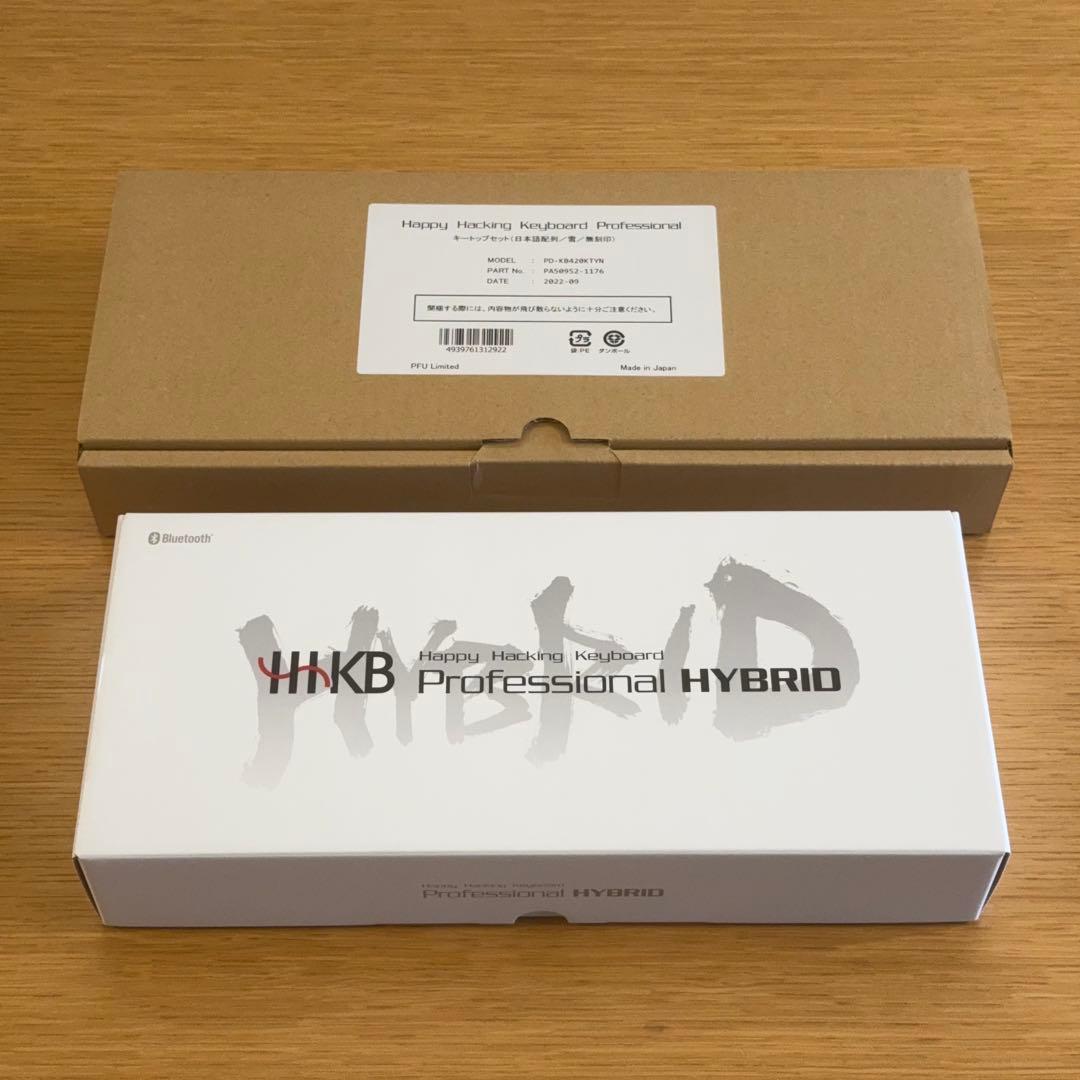 HHKB Professional HYBRID TypeS 日本語 雪&無刻印