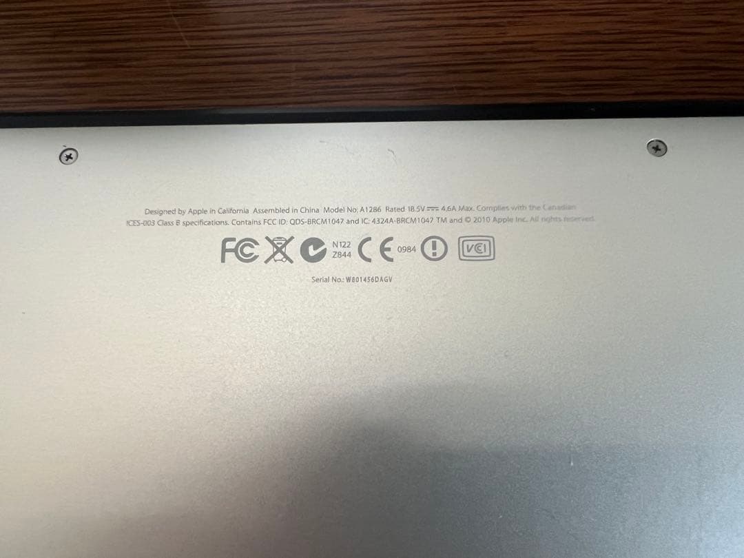 MacBookPro15インチMid2010 ジャンク扱いで
