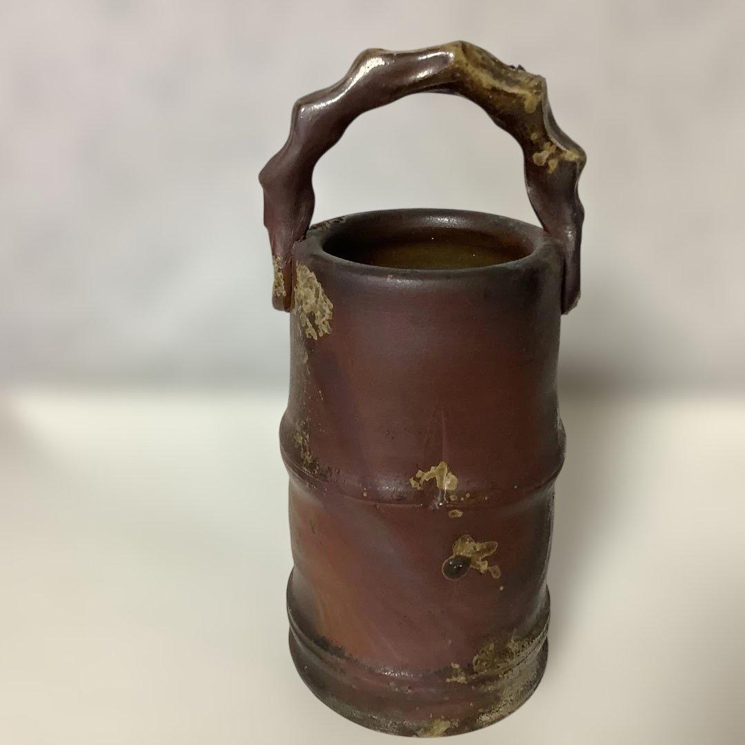 備前焼　花入　花器　花瓶　茶道　五郎辺衛作　花道　華道　工芸品　元箱付