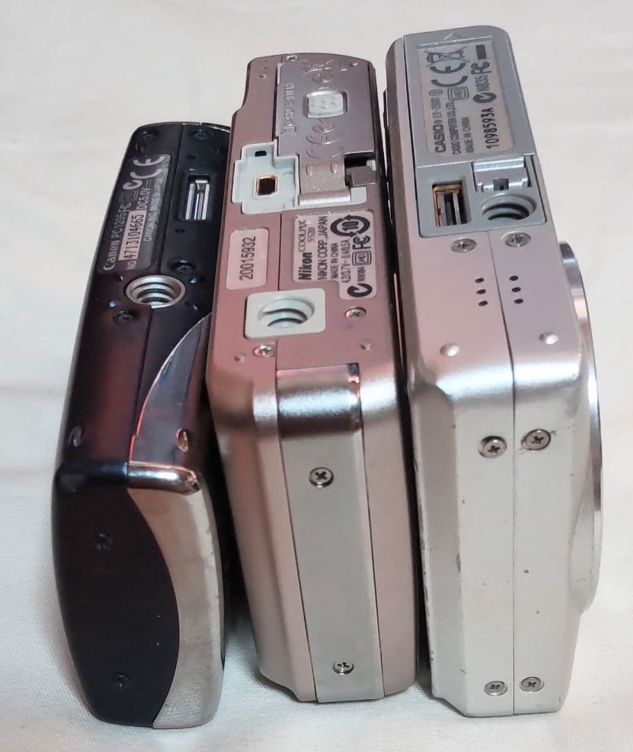 CanonNikonCasioデジカメジャン 3台セット