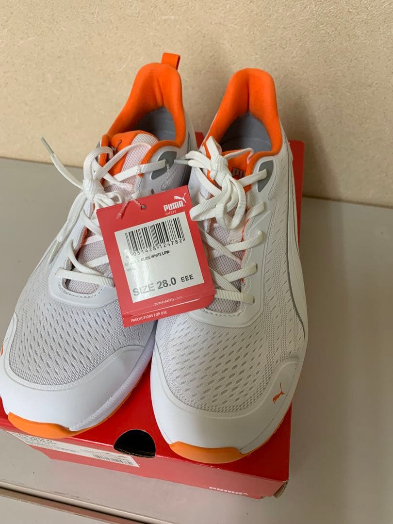 プーマ 安全靴 PUMA Glide White Low 64.404.0