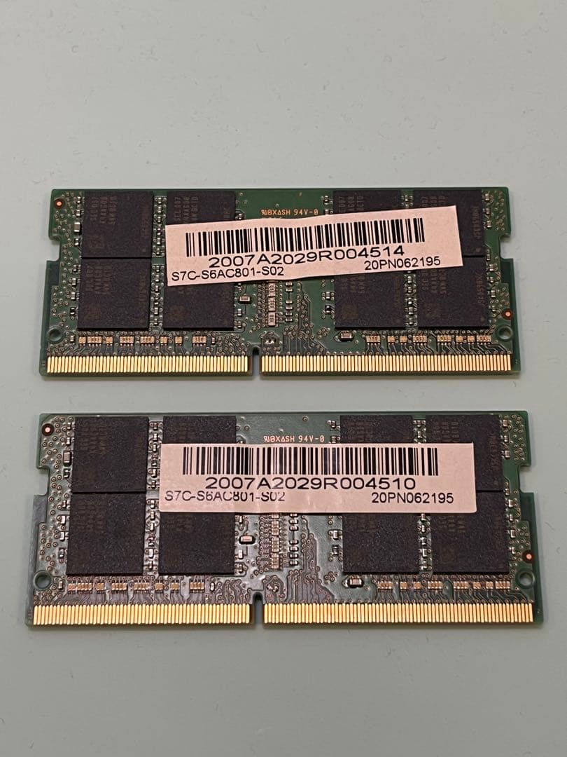 Samsung メモリー 32GB DDR4 2枚組