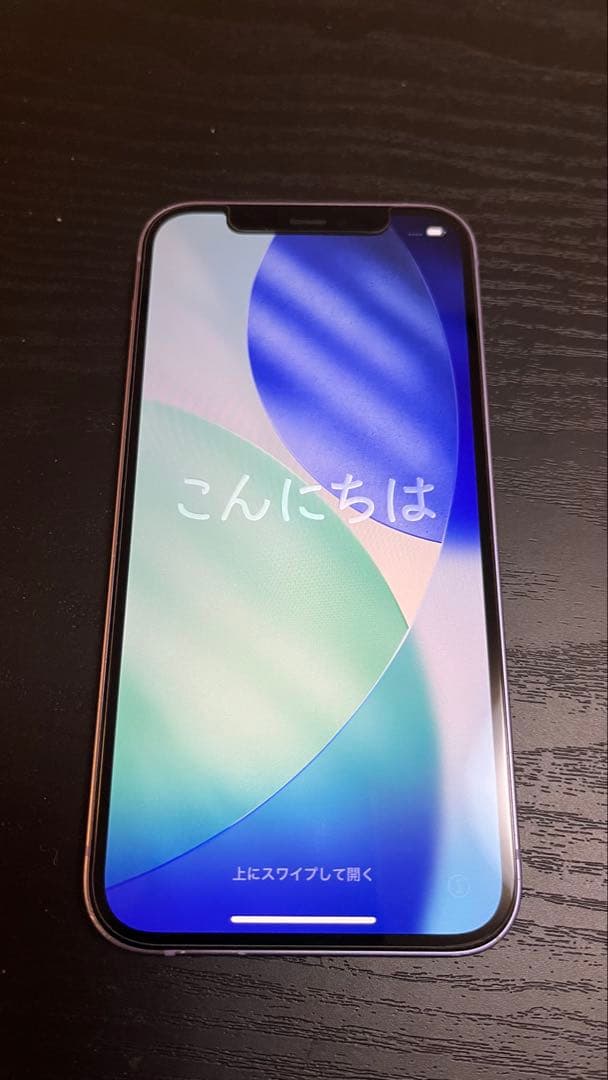 ［美品］Apple iPhone 12 本体 パープル64G SIMフリー
