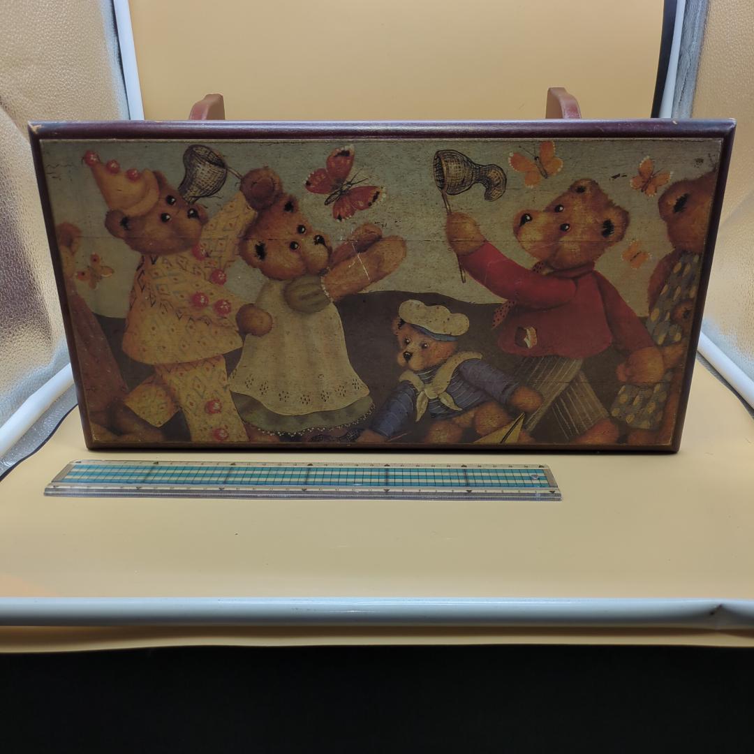 ベアーTOY木製座卓 ヴィンテージ サイドテーブル 椅子