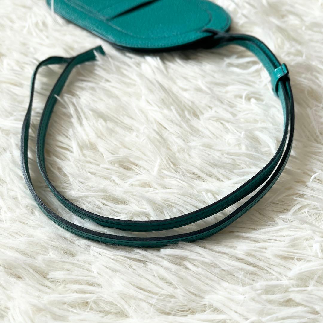 HERMES エルメス　スマホカバー インザループ トゥーゴー PM グリーン