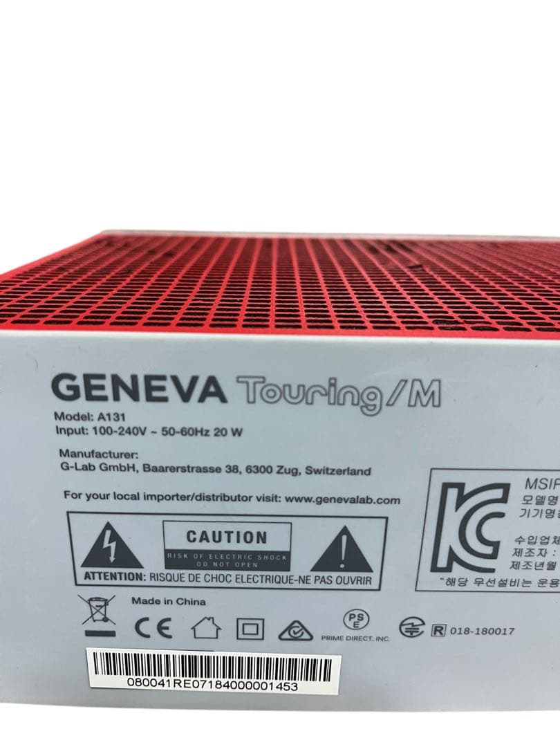 Geneva Touring/M　Bluetoothスピーカー　赤　動作確認済み