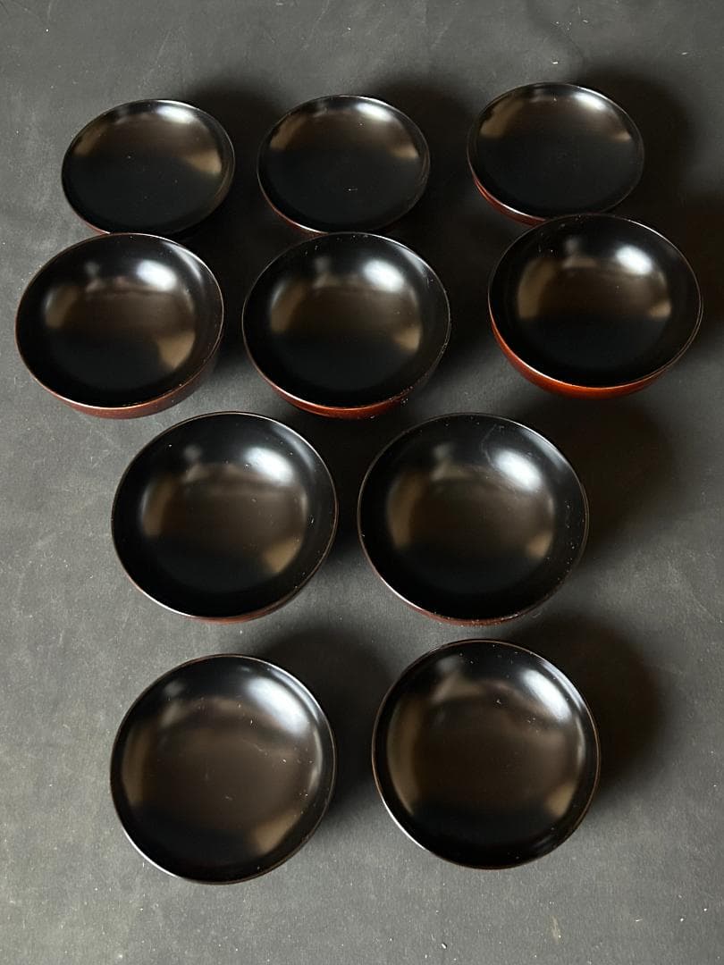 漆雅堂 曙塗 木製 吸物椀 5客 共箱 茶懐石道具 s21