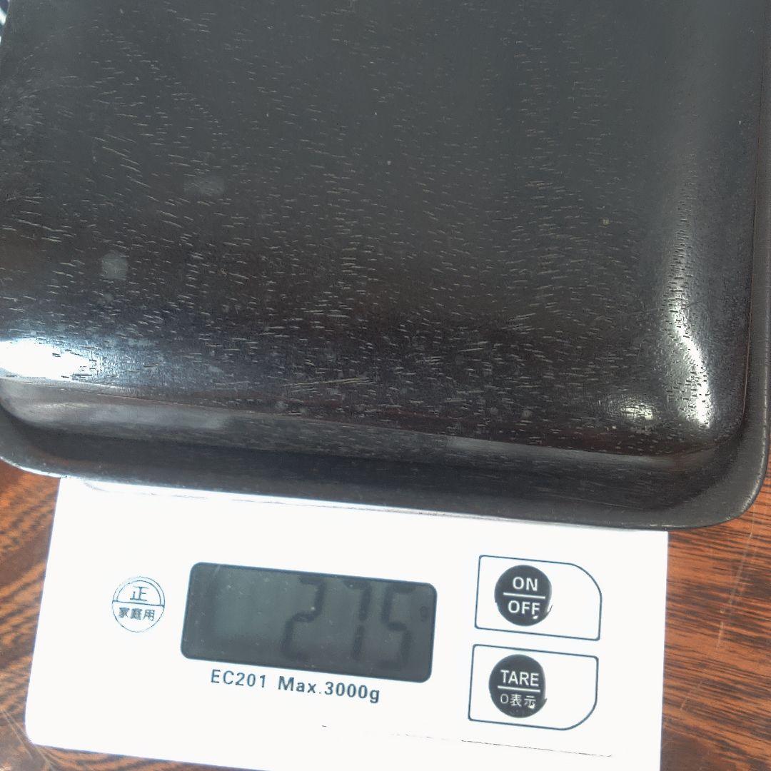 骨董６ 唐木？ 中国？木製円形茶道具 蓋付き 約10cm