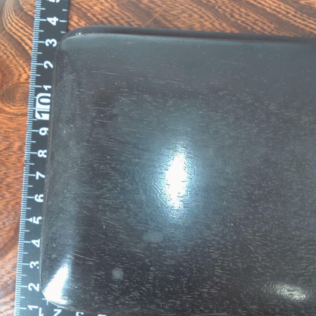 骨董６ 唐木？ 中国？木製円形茶道具 蓋付き 約10cm