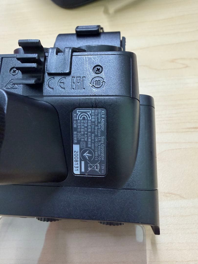 SONY　カメラ用マイク XLRアダプターキット XLR-K3M