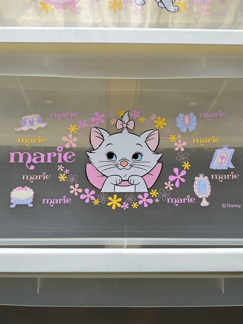 値下げ‼️おしゃれキャットマリーちゃん　衣装ケースチェスト　3段引き出し手渡し可能