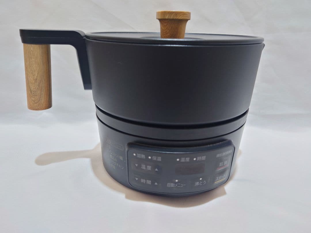 クッキングケトル　ICK-M1200　ブラック　IRISOHYAMA